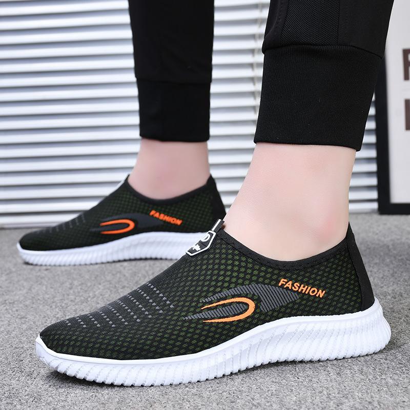 

Летняя мужская удобная и дышащая повседневная обувь на мягкой подошве с сеткой 44 чёрный