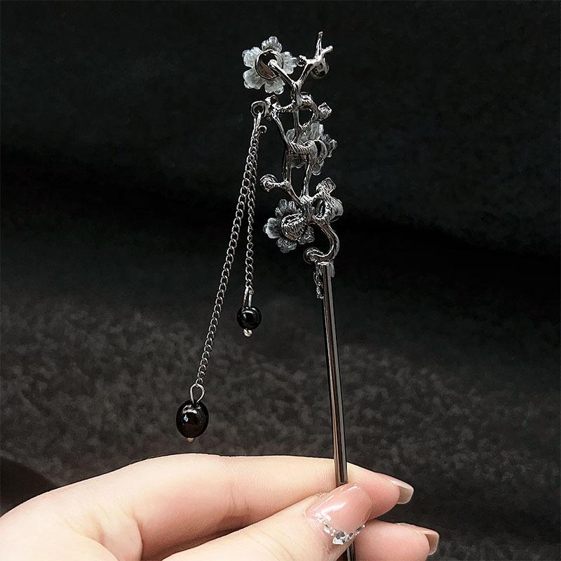 Vintage Flower Beads Tassel Hairpin for Women Girl New Jewelry Gifts Headdress Hair Clip Chinese Hanfu Hair Sticks Accessories