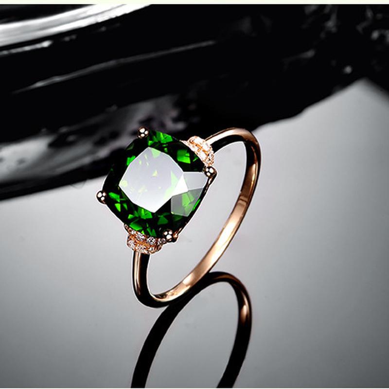 Sace Gems Klassischer Zirkonring aus Kupferlegierung, Damenschmuck, 18 Karat, Hochzeitsversprechen, Party, Geschenk, offen