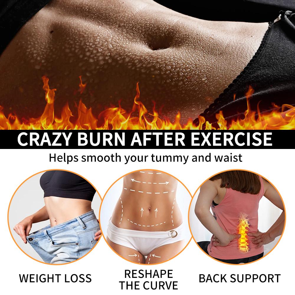 Dam Bastu Sweatdräkter Långärmad Träning Shapewear Thermo Sweat Shirt Midjeträningsjacka Body Shaper Fitness Linne Träning Sport Underkläder