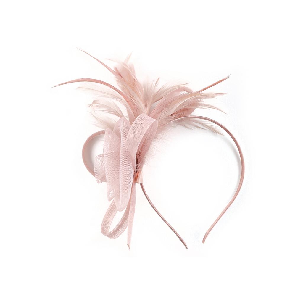Tylová květinová čelenka do vlasů pro ženy Elegantní péřová čelenka ve stylu 20. let Protiskluzový flapper fascinátor Čelenka pro formální událost