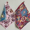 4 Layer 38X40Cm Cotton Yarn Decorative Pure Cotton Dish Cloth Quick Dry Tea Towel Retro Floral Hand Towel Home Restaurant
