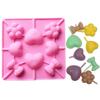 Heart Shaped Lollipop Universal Mold Chocolate Cake Biscuit Mold Baking Tray Stick Children's Mold Silicone