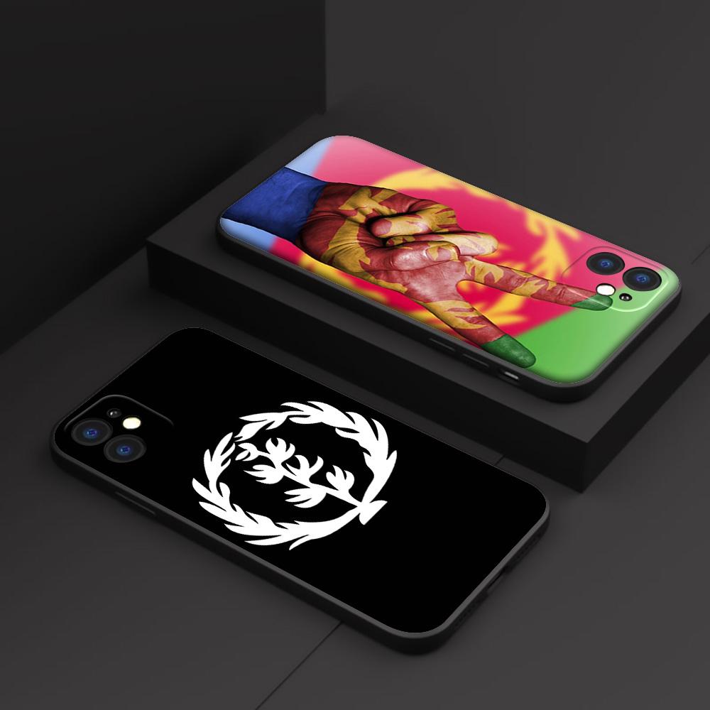 GX65 Eritrea Flag Silicone Soft Case for iPhone 13 12 Mini 11 Pro XS Max XR X 8 7 6 6S Plus 5 5S SE 2020