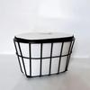 Large Capacity Metal Rear Basket with Backrest for E-bike Helmet and Backpack Storage