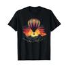 HeiLuftballon Ballonfahrt Balloon Driving T Shirt Black Vintage Fashion Casual Unisex Stretched Top For Everyday Wear