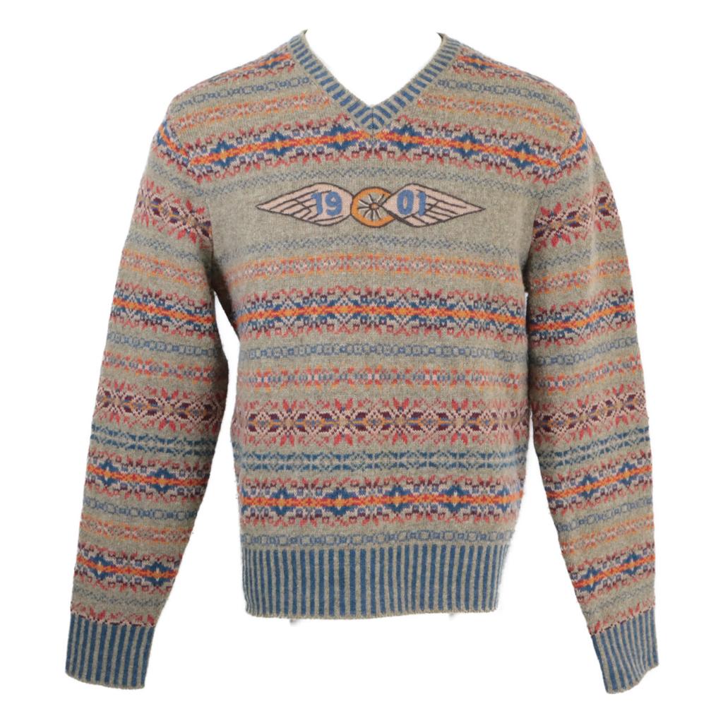 RRL Excellent condition Fair Isle knit with hand-embroidered wing logo. tops M KhakiUsed