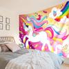 Unicorn In Enchanted Garden Tapestry Room Decoration Wall Hanging for Living Room Bedroom, dormitory, Birthday and Christmas gifts