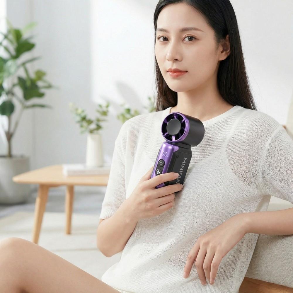 Adjustable Speeds Portable Handheld Fan USB Rechargeable Turbo Fan Pocket Fan Cooling Fan  Summer