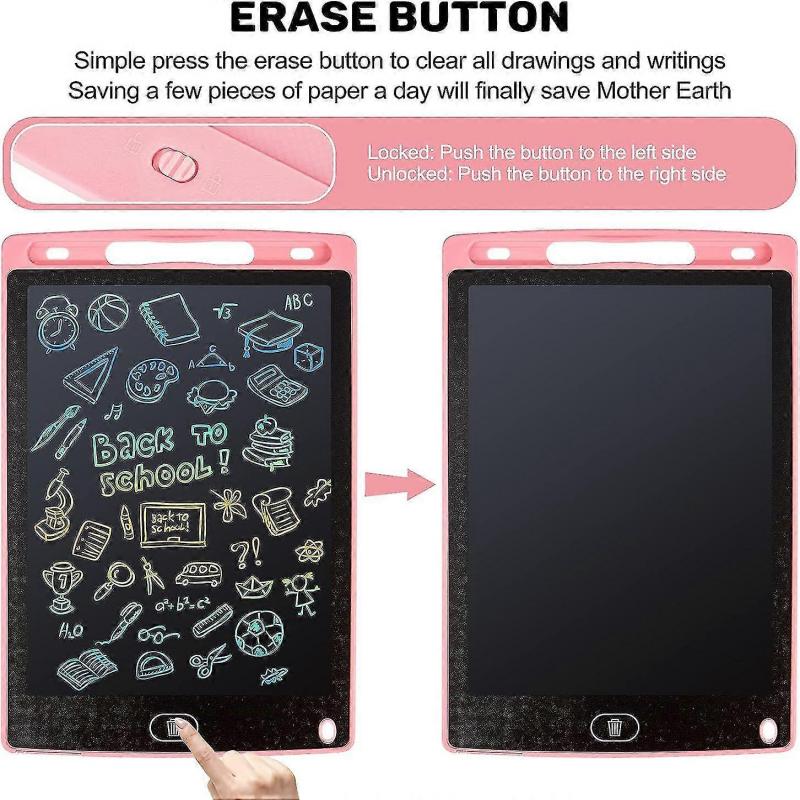 Lcd Writing Tablet  2 Packs Drawing Pads For Kids 3 4 5 6 Years Old 85 Inch Colorful Lines Doodle Scribble Boards Educational Toys For Boys Girls Road