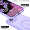 Coque pour iPhone 17e, avec Protection Caméra et Cercle Magnétique - Translucide Violet