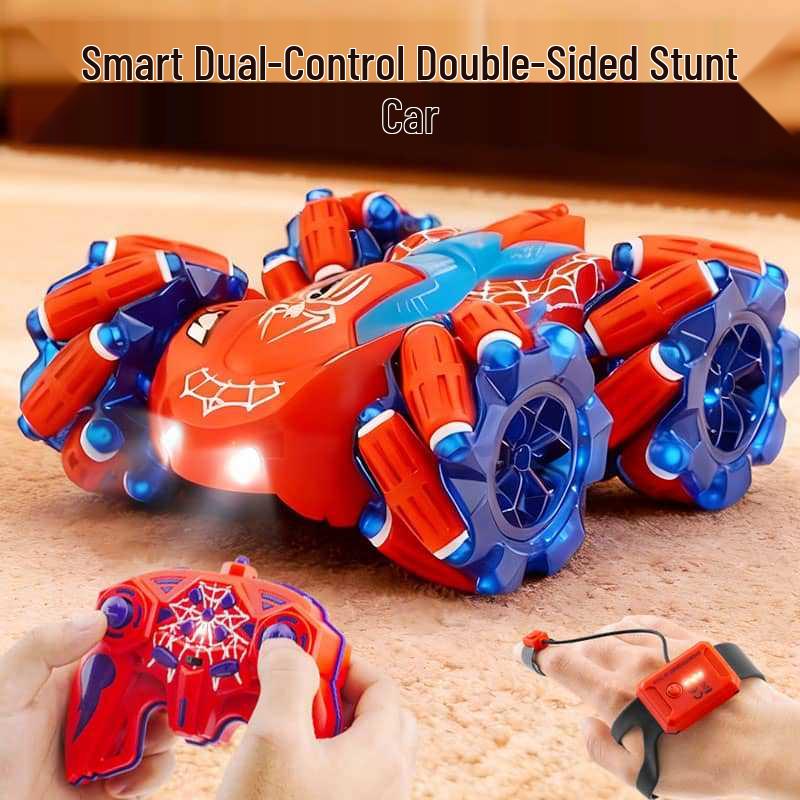 360° Flip Remote Control Stunt Car with Lights, Music, Gesture Sensing & Four-Wheel Drive