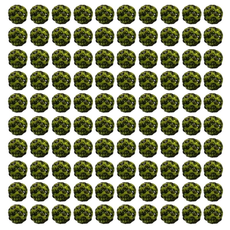 Set of 100 Assorted Color Craft Beads 10mm Disco Ball Clay Bead Jewelry Supplies