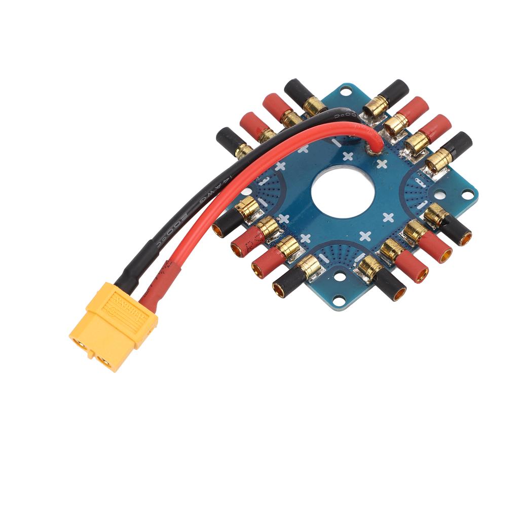 ESC Power Supply Distribution Board Connection Board with XT60 Plug 3.5mm Banana Connectors for RC