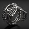 Accessories Punk Biker Style Men'S Domineering Skull Claw Ring Exaggerated Personality Pop Ring