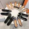 Spring and Autumn New Super Soft Fly-woven Shallow Mouth Pointed Flat Shoes Breathable