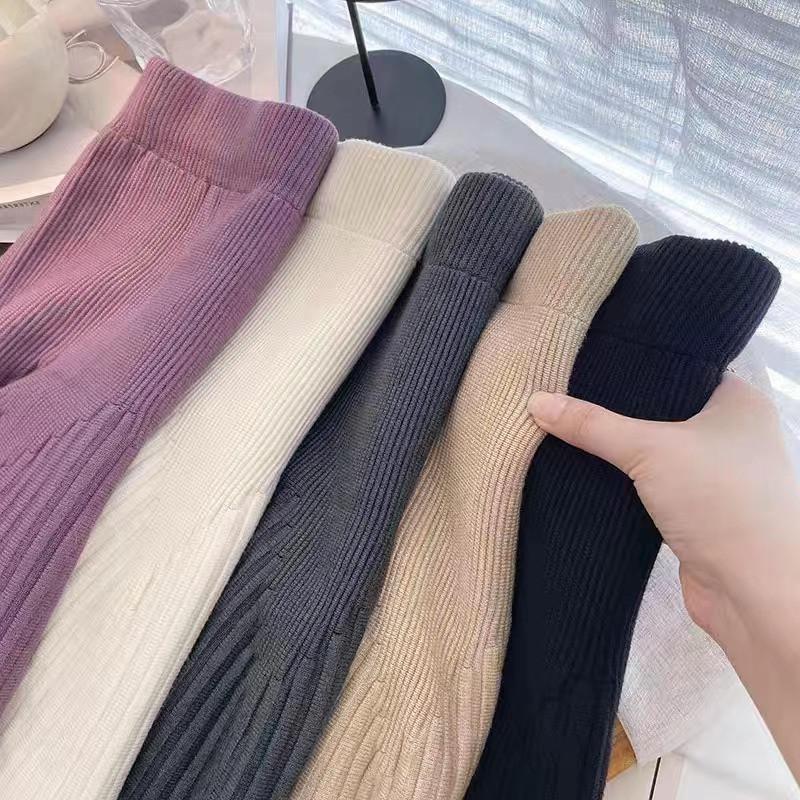 Women's Knitted Short Skirt A-line Knitted Skirt High Waist Knitted Skirt Autumn/Winter