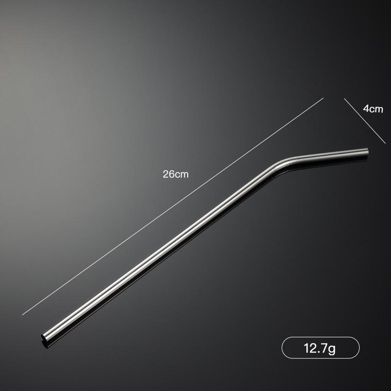 Customized 304 Stainless Steel Straw Multi-specification Titanium-plated Painting Color Box Cloth Bag Packaging Gift Tableware Set