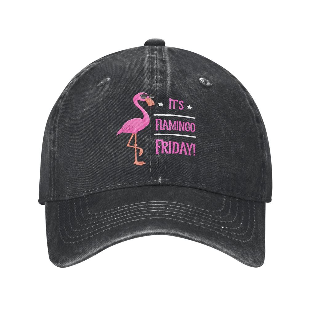 Fashion Our Flock Rocks Flamingo Baseball Caps Unisex Women Distressed Cotton Sun Cap Outdoor All Seasons Travel Gift Caps Hat