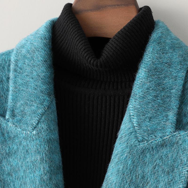 Double-sided Wool Coat Women's Medium and Long New Temperament High Rabbit Velvet Wool Coat Pure Handmade High-end Sense