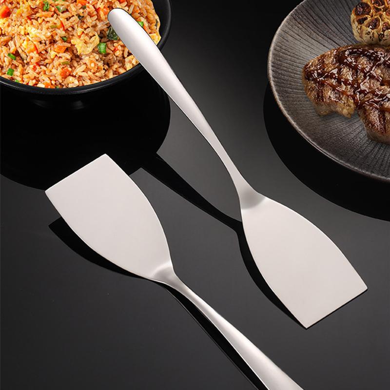 304 Stainless Steel Cooking Spatula Turner Steak Pancake Frying Shovel Multifunction Pizza Pastry BBQ Tools Kitchen Accessories
