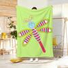 Cute Stuff Dragonfly Throw Lightweight 240G Flannel Blanket Soft Skin-Friendly For Summer Cooling
