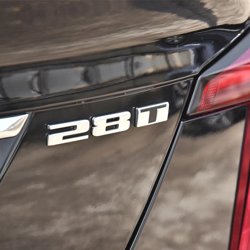 3D Metal 28T 40T AWD Displacement Car Sticker For Cadillac Labeling XT5 ATSL XTSCT6 Modified Accessories