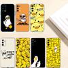 DUCK Cartoon Phone Case for Motorola Edge 20 30 S30 40 50 Fusion Lite Plus Pro Ultra Neo One Action Zoom Hyper Power Macro Vision