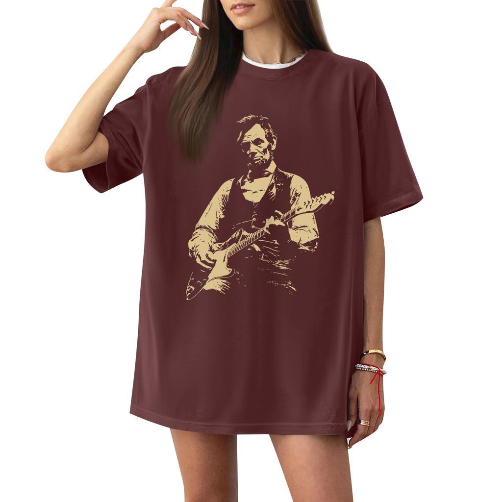 Women's Casual Letter Print Short-sleeved Top T-shirt