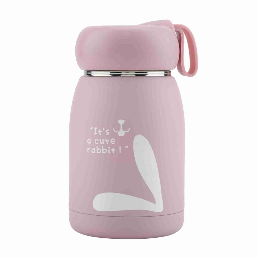Fine Polishing Rustless Steel Cute Thermos Patterned Colorful Driking Mug Lightweight Double Wall Water Cup Office