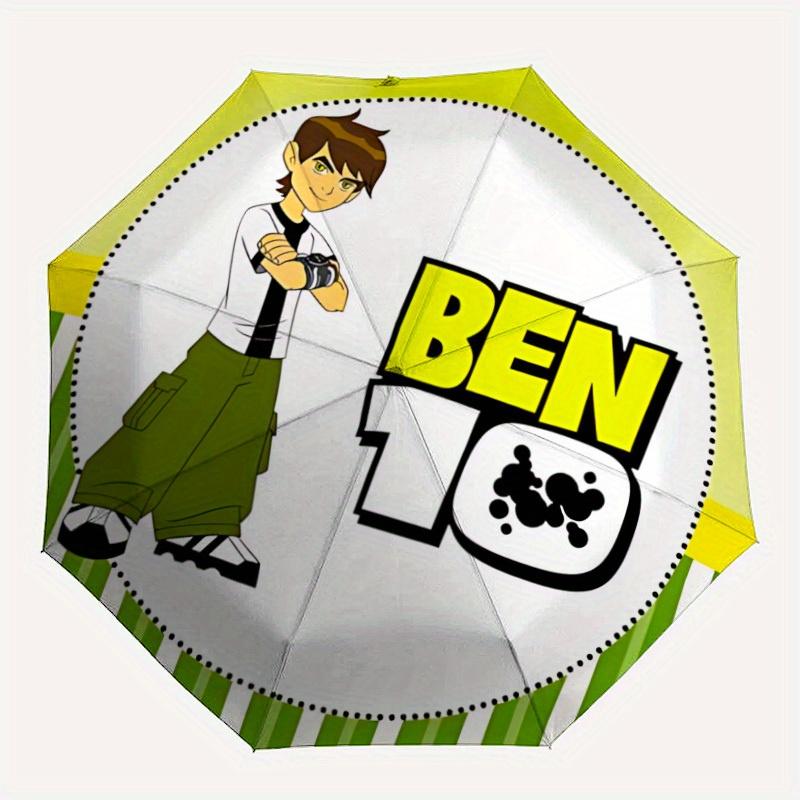 

1pc Ben 10 Auto Cute Umbrella | Portable Foldable 8-Rib Manual Open, Cute Gift for Outdoor, Casual Accessory y250825052