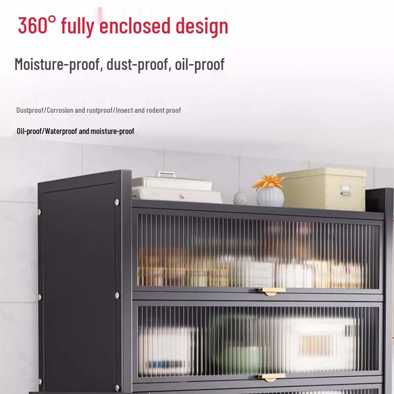 Bieying Modern Kitchen Floor Storage Rack
