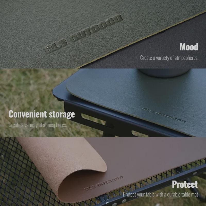 CLS PU Leather Waterproof Heat Insulation Table Mat - Oil-Proof Picnic & Camping Tablecloth