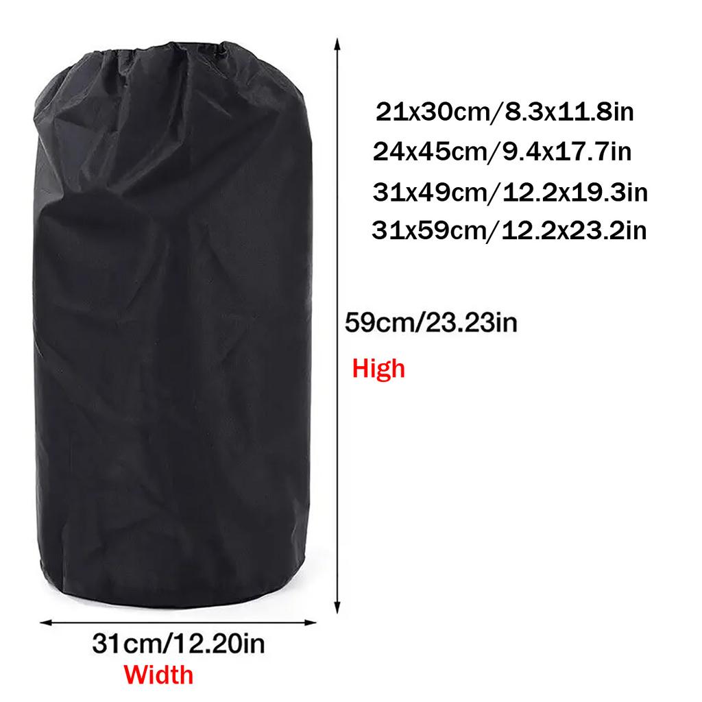210d Black Oxford Cloth Propane Tank Cover Camping Gas Stove Protective Cover, Kitchen Accessories, Barbecue Accessories