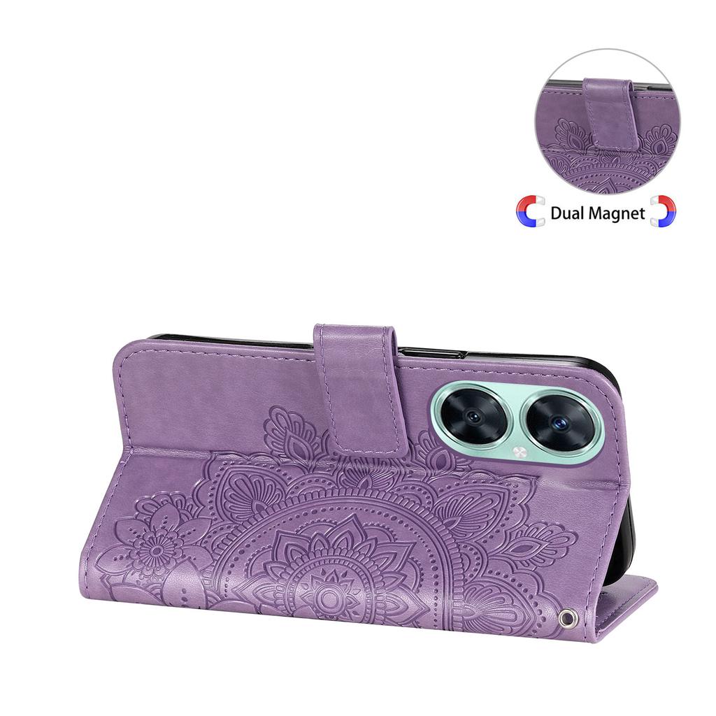 For Huawei Nova 11i/Maimang 20/Enjoy 60 Pro Case Floral Pattern PU Leather Wallet Stand Phone Cover