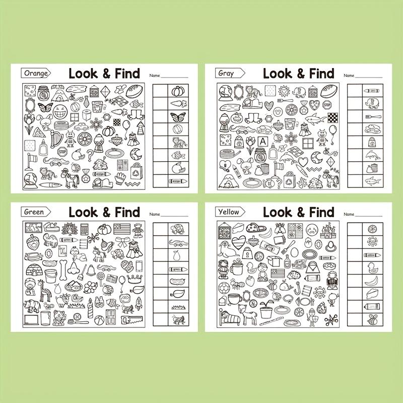 Find Items Coloring Book Observation And Focus Enlightenment Coloring Book Fun Early Education Material School Supplies