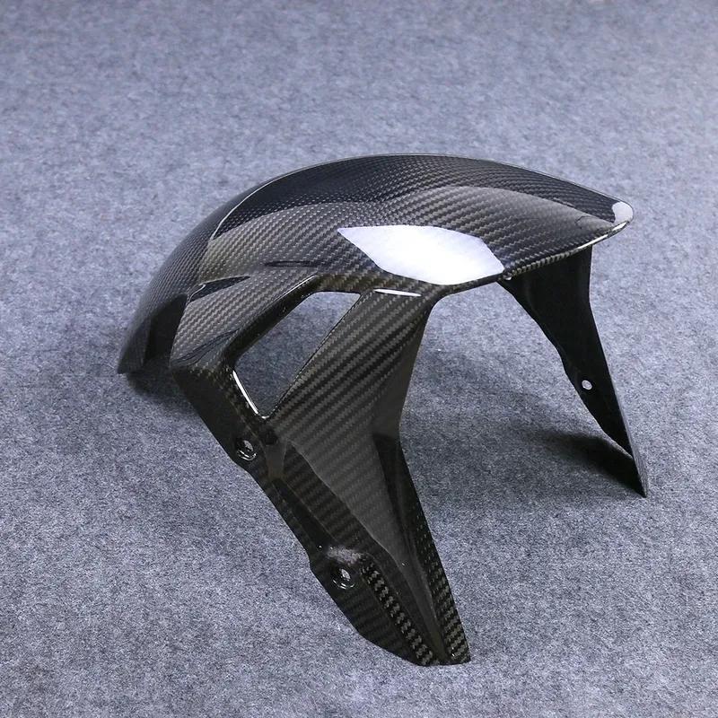 2024 For BMW F900R F900XR S1000XR S1000R S1000RR 2015- - 2023  Real Pure Dry Carbon Fiber Motorcycle Front Fender Mudguard Guard