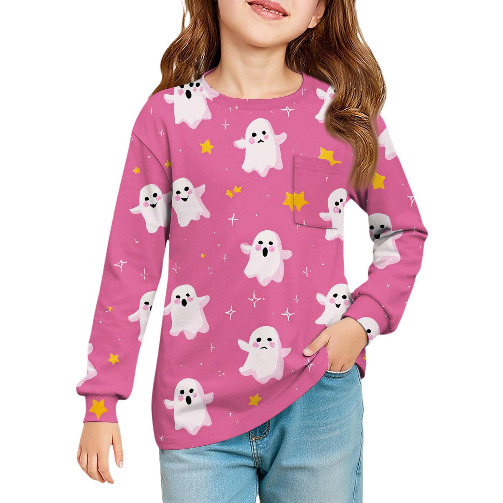 

Блузка для девочек с длинным рукавом - Туника с мягкой талией и круглым вырезом 100