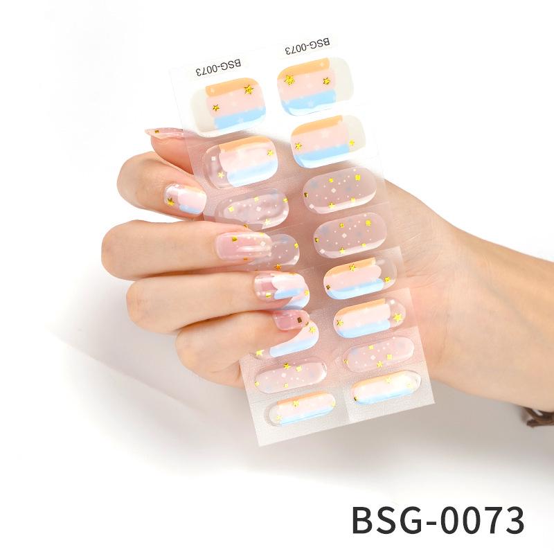 Trending UV Gel Nail Stickers: 3D Hot Stamping, Semi-Cured Light Therapy Design