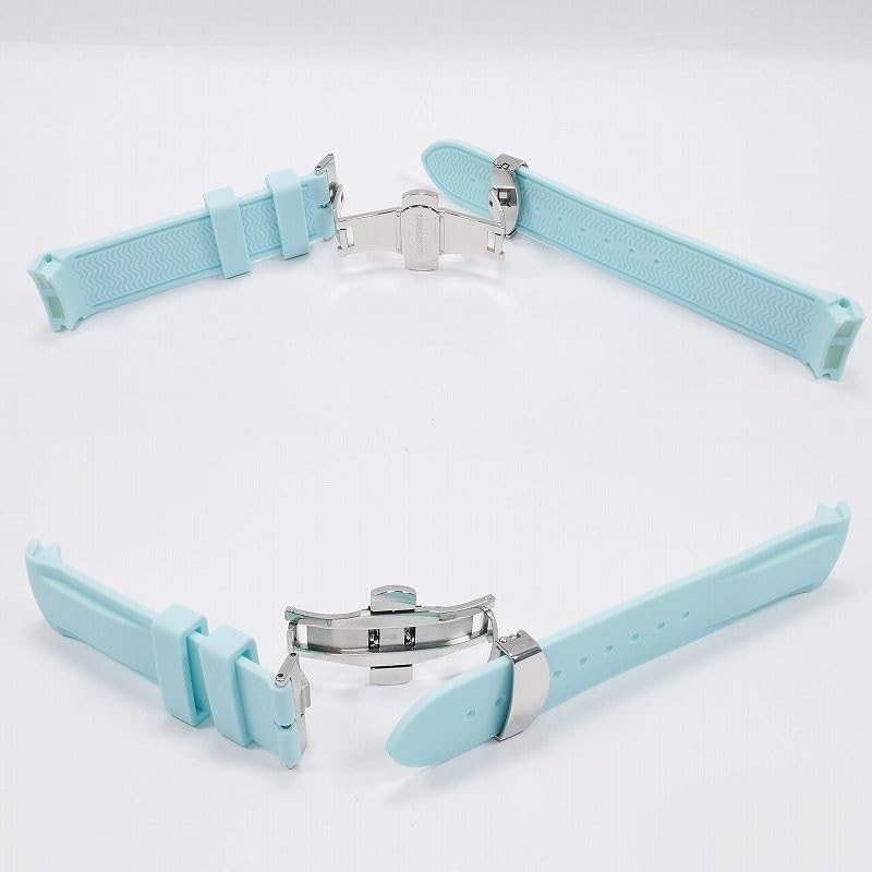 Swatch x OMEGA Exclusive Rubber Strap with D-Buckle (Lake Blue)