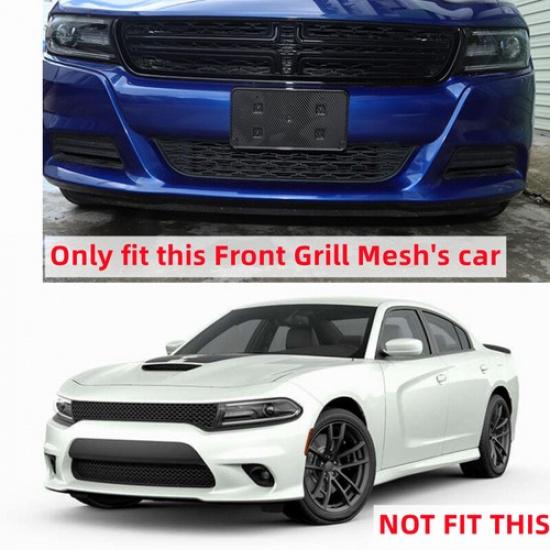 Für 2015- Dodge Charger Halterung für Kennzeichenhalter vorne Basis Kohlefaser