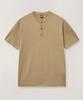IOLO Cotton Silk Half Henley Neck_Satin Sand