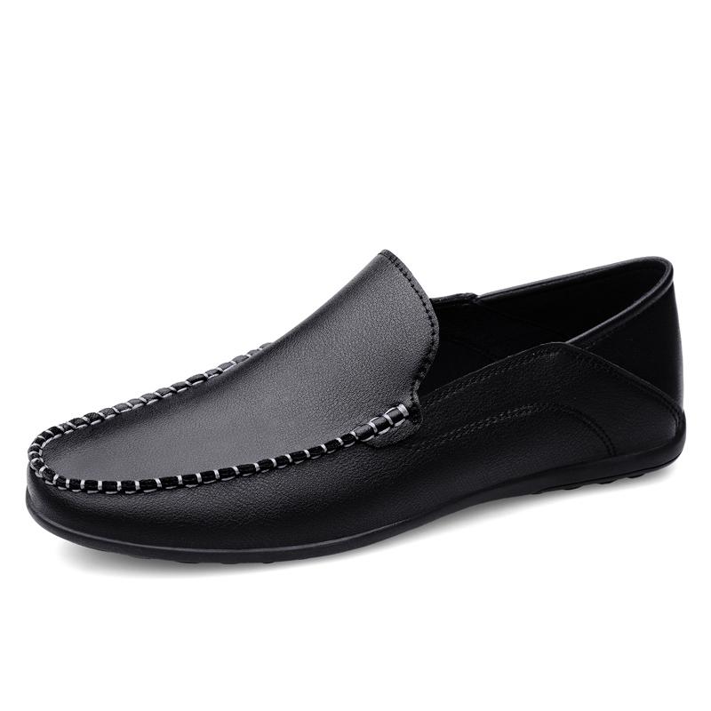

2025 Loafers Men Driving Shoes Man Moccasins Leather Casual Fashion Wedding Footwear Slip On Flats Large Plus Big Size 38-47 38