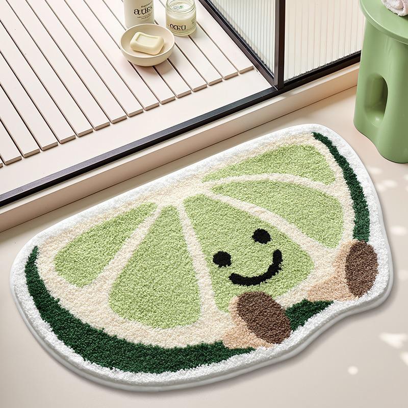 Luxury Faux Cashmere Leaf Bathroom Mat – Non-Slip, Dirt-Resistant, Wear-Resistant, Easy-to-Clean Decorative Floor Rug