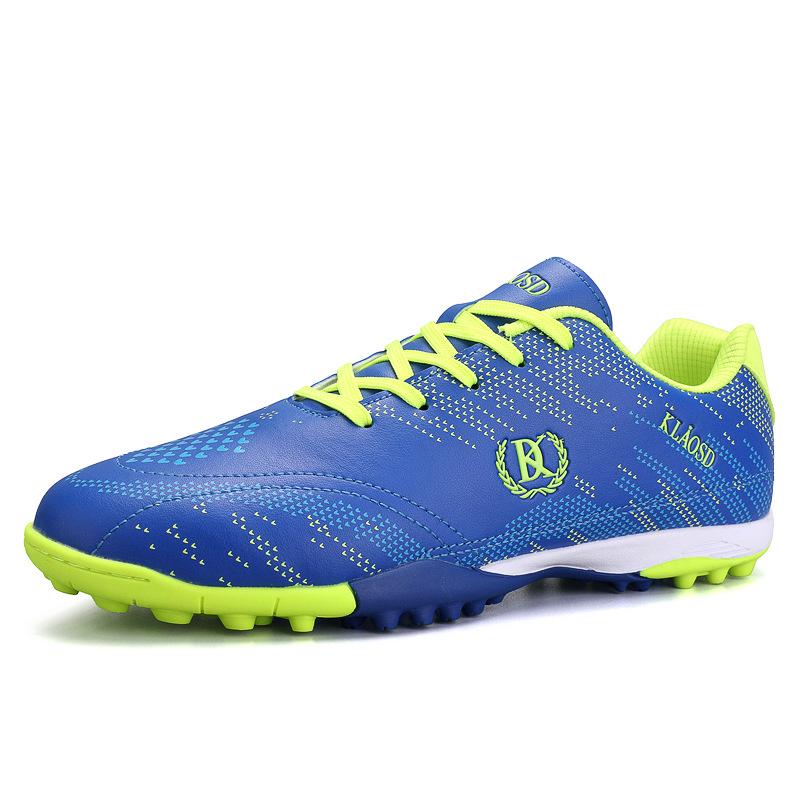 

Kid Size 32-44 Football Boots Men s Soccer Shoes FG Cleats No Spike Quality Outdoor Grass Traingng Ultralight Sneaker 36