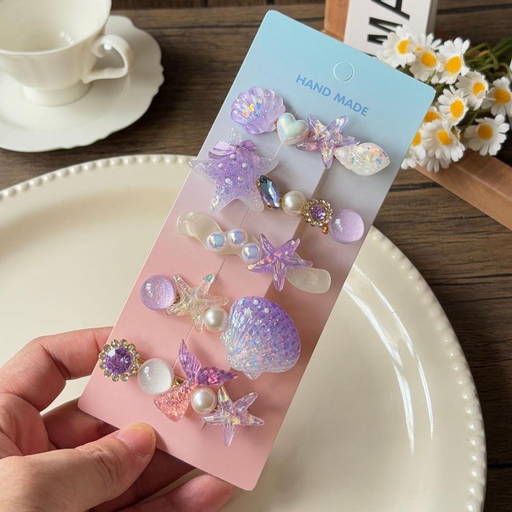 

Sweet Hair Clips Candy Color Hairpins Fashion Headwear Hair Accessories фіолетовий