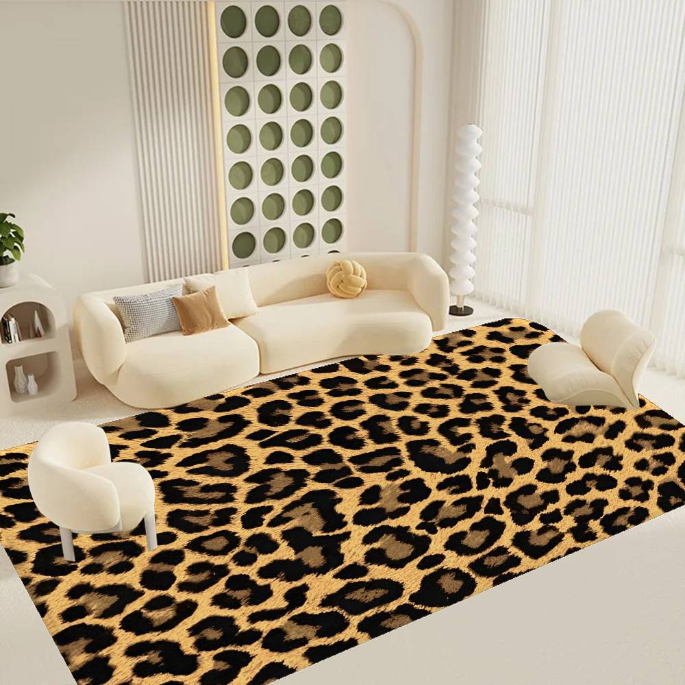 Leopard Print Entrance Door Mat Nordic Style Home Doormat Bathroom-Toilet Mats Bedroom Hotel Decor Mat