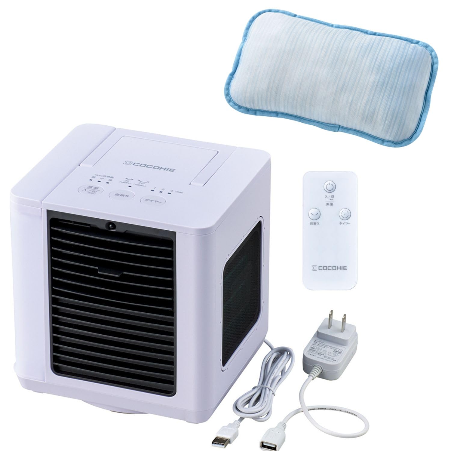 

Kokohie R7 with Remote Control Exclusive Cooling Pillow Kokohie Cooling Mini Small Tabletop Cooler with Powerful Cooling Compact and Oscillating 3