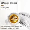 3/5/10m Lamp Bases Universal With Switch Led Bulb Socket Adapter E27 Screw Lamp Holder Accessories Tools Two Plugs Suspension