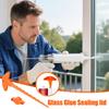 1 Set Glass Glue Sealing Caps With Sealant Gun Nozzle Dredge Lid To Prevent Quick Drying Of Core Pipes For Adhesive Usage